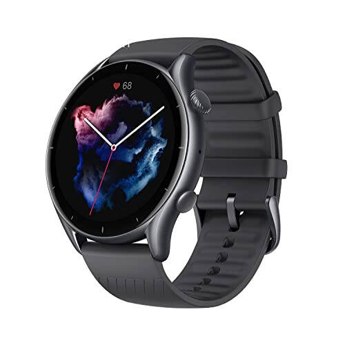 Amazfit GTR 3 Akıllı Saat 46mm Android ve iPhone için, 21 Gün Pil Ömrü, Dahili Alexa, GPS, 150'den Fazla Spor Moduyla Fitness Takip Cihazı, AMOLED Ekran, Kalp Atış Hızı Uyku Sağlık Takip Cihazı, Siyah - 7