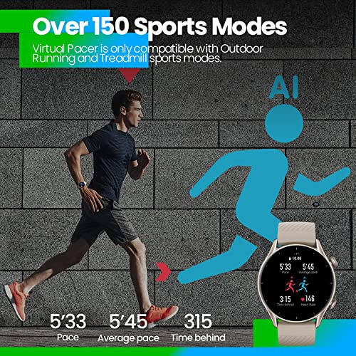 Amazfit GTR 3 Akıllı Saat 46mm Android ve iPhone için, 21 Gün Pil Ömrü, Dahili Alexa, GPS, 150'den Fazla Spor Moduyla Fitness Takip Cihazı, AMOLED Ekran, Kalp Atış Hızı Uyku Sağlık Takip Cihazı, Siyah - 9