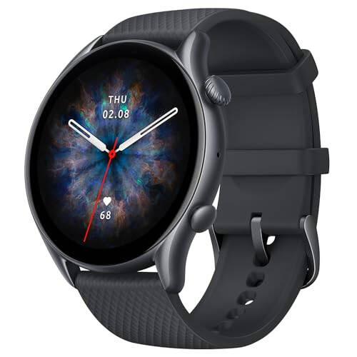 Amazfit GTR 3 Pro Akıllı Saat 46mm Android ve iPhone için, 14 Gün Pil Ömrü, GPS, Dahili Alexa, Bluetooth Aramaları, 150'den Fazla Spor Modu ile Erkekler İçin Fitness Takip Cihazı, Uyku Kalp Ritmi Sağlık Takibi, Siyah - 2