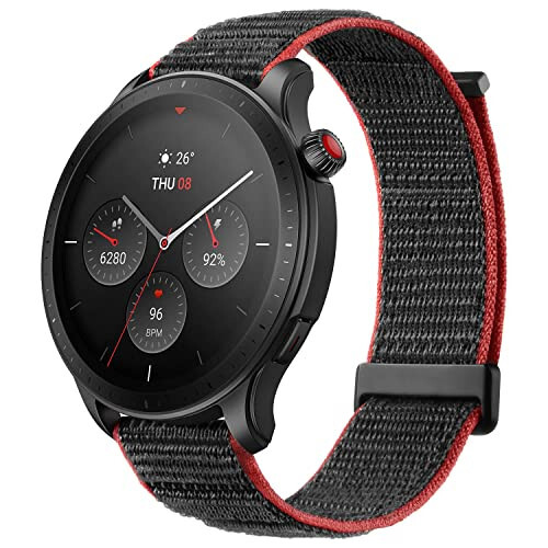 Amazfit GTR 4 Akıllı Saat 46mm, GPS, Dahili Alexa, Bluetooth Aramaları ve Mesajlar, 14 Gün Pil Ömrü, Kalp Atış Hızı Uyku İzleme, Yapay Zeka Fitness Uygulaması ve Spor Koçu, 150'den Fazla Spor Modu, Android iPhone İçin, Gri - 1