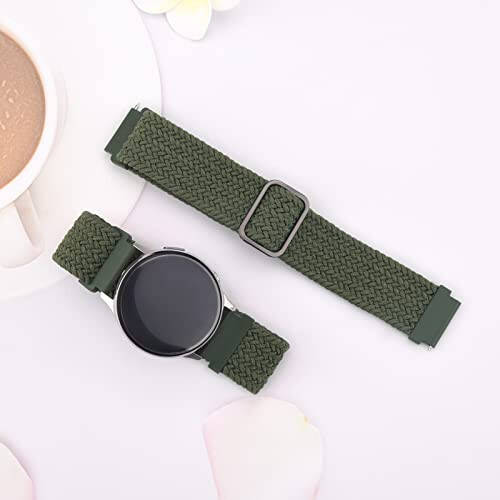 Amazfit GTR 4 / GTR 3 Pro / GTR 3 / GTR 2e / GTR 2 / GTR 47mm Akıllı Saatler İçin Vancle Örgülü Tek Döngü Bant, 22mm Hızlı Çıkış Paslanmaz Çelik Değiştirilebilir Bileklik Kayışı Amazfit Bip 5 Bantları Kadın Erkek - 5