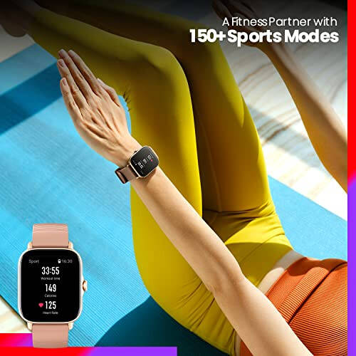 Amazfit GTS 3 Aql soati 42mm Android va iPhone uchun, Alexa o‘rnatilgan, GPS, 12 kunlik batareya muddati, 150 sport rejimli fitness sport soati, AMOLED displey, uyqu yurak urish tezligi sog‘liqni saqlash kuzatuvchisi, qora - 4