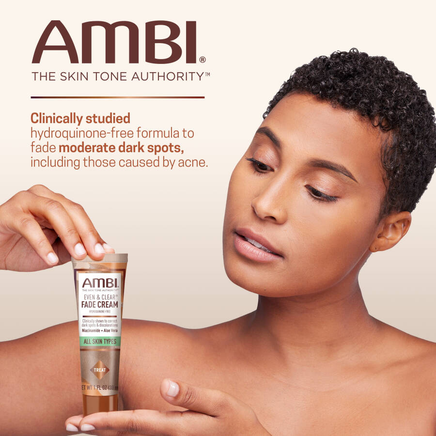 AMBI Even & Clear Facial Fade Cream, Hydroquinone Free, 1 oz - 2