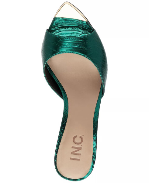 Amra Dress Slide Sandals, Created for Modazone Emerald Snake Print - 5