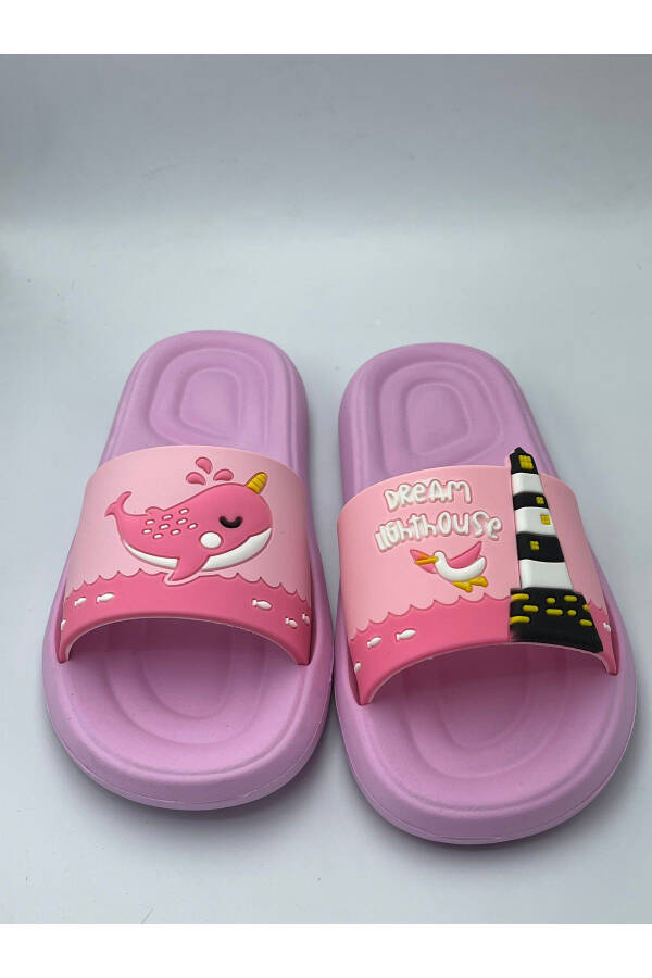 Anatomic Base Non-Slip Base Pool Sea Home Street Kids Slippers - 35