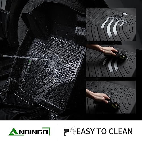 ANBINGO - Mats Set for KIA Seltos 2021-2023 (Trunk Without subwoofer) TPE All Weather Car Mats Waterproof Non-Slip Mat Full Sets - 5