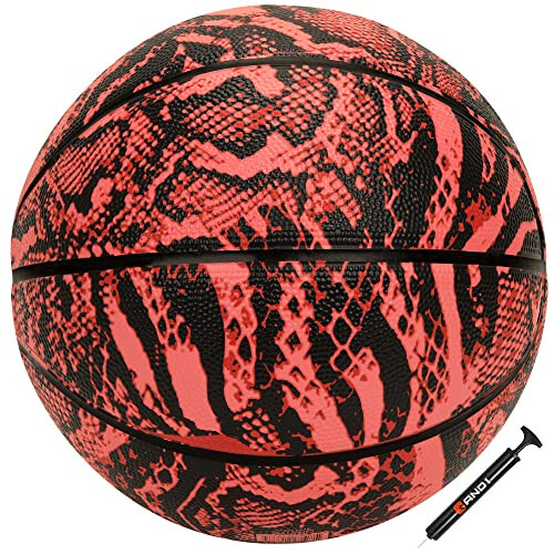 AND1 Chaos Basketball: Official Regulation Size 7 (29.5 inches) Rubber - Deep Channel Construction Streetball, Made for Indoor Outdoor Basketball Games - 2