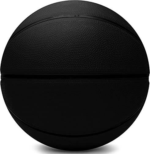 AND1 Fantom Rubber Basketball - Official Size Streetball, Made for Indoor and Outdoor Basketball Games, Sold Inflated, Black, Size 7 - 2