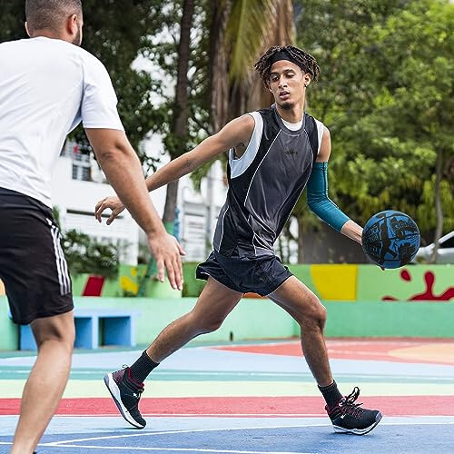 AND1 Sokak Sanatı Kauçuk Basketbol: Resmi Yönetmelik Boyutu 7 (29,5 inç) Kauçuk Basketbol - Derin Kanal İnşası Sokak Basketbolu, İç ve Dış Mekanlar İçin Üretilmiştir - 6