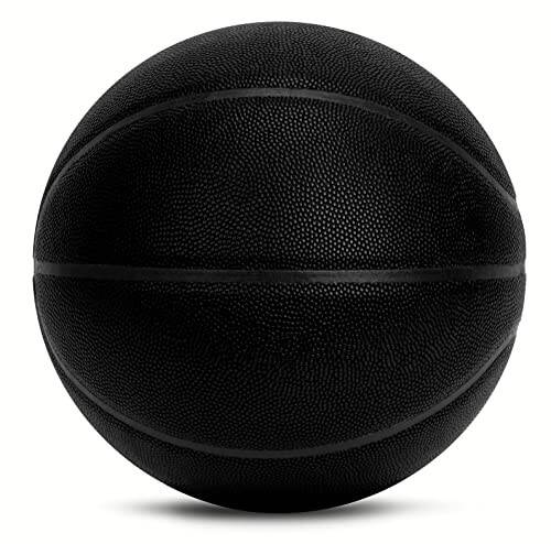 AND1 Street Grip Premium Composite Leather Basketball & Pump - Official Size 7 (29.5”) Streetball, Made for Indoor and Outdoor Basketball Games - 2