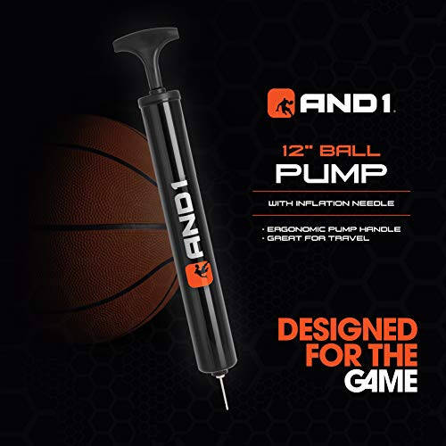 AND1 Street Grip Premium Kompozit Deri Basketbol Topu ve Pompa - Resmi Boyut 7 (29.5”) Sokak Basketbolu, Kapalı ve Açık Hava Basketbol Oyunları İçin Yapılmış - 3