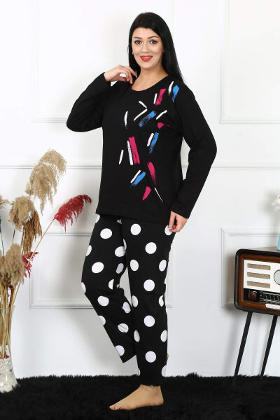 Angelino Lingerie Women's Plus Size Cotton Long Sleeve Pajama Set 202215 - 4