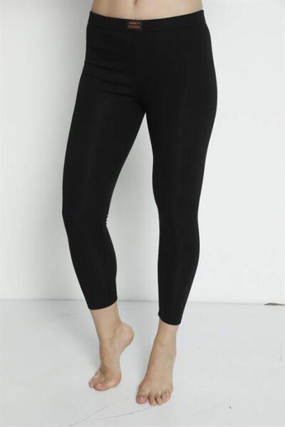 Angelino Women's Black Thermal Leggings - 8