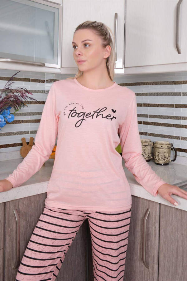 Angelino Women's Cotton Long Sleeve Pajama Set 4190 - 4