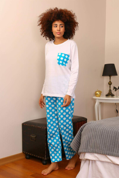 Angelino Women's Long Sleeve Cotton Pajama Set 4197 - 2