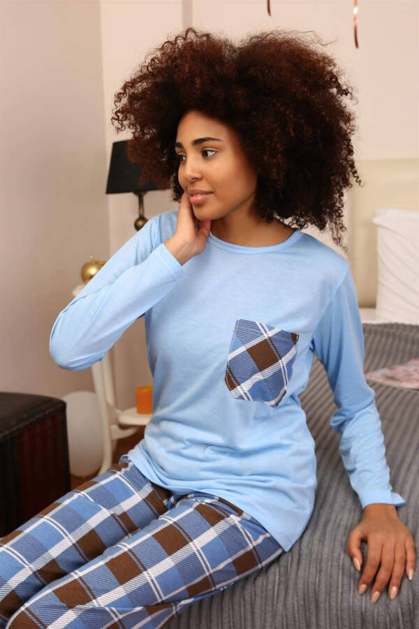 Angelino Women's Long Sleeve Cotton Pajama Set 4198 - 2