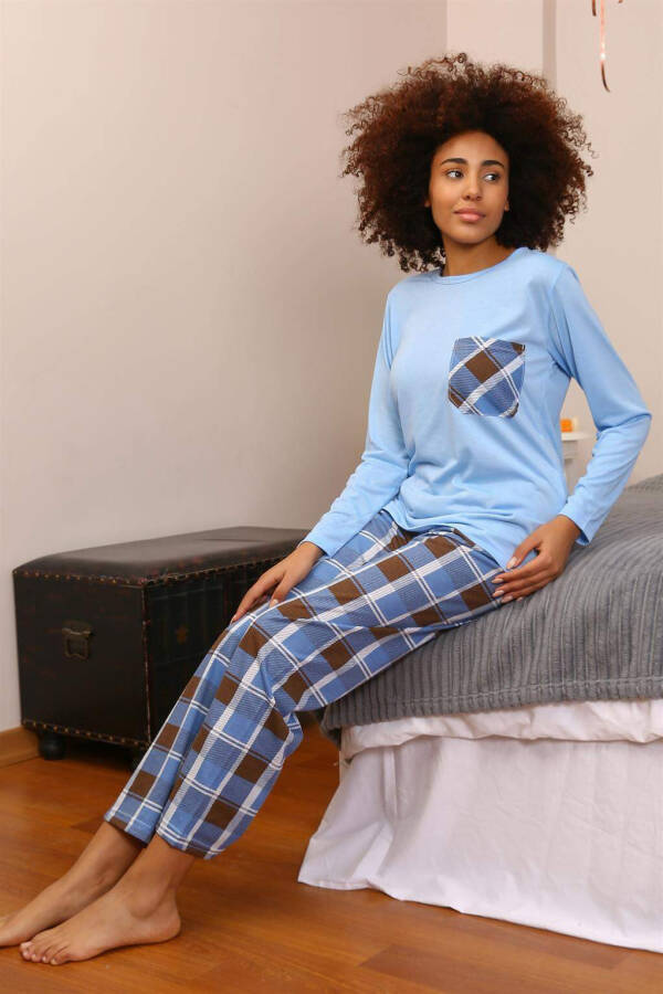 Angelino Women's Long Sleeve Cotton Pajama Set 4198 - 4