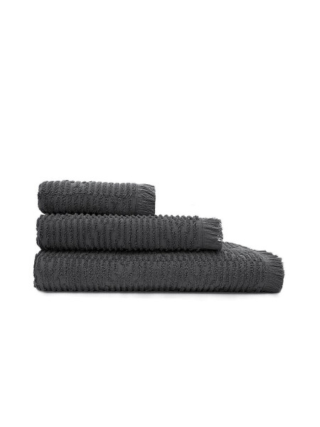 Anisa Bath Towel Set 100% Cotton Combed Jacquard Anthracite - 11