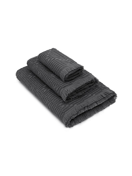 Anisa Bath Towel Set 100% Cotton Combed Jacquard Anthracite - 13