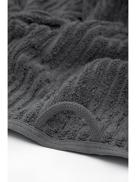 Anisa Bath Towel Set 100% Cotton Combed Jacquard Anthracite - 15