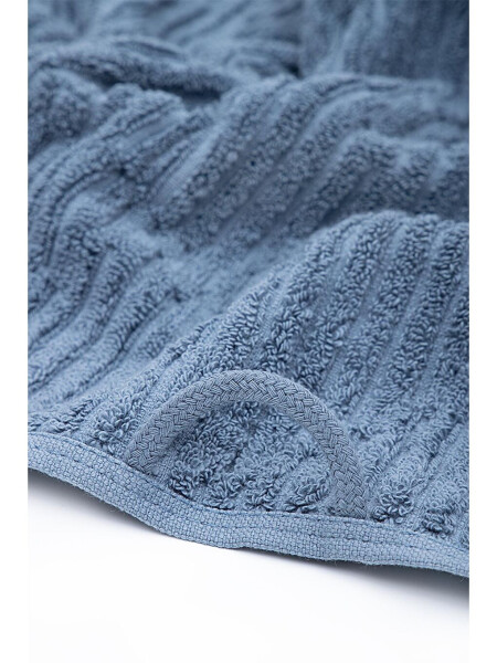 Anisa Bath Towel Set 100% Cotton Combed Jacquard Blue - 15