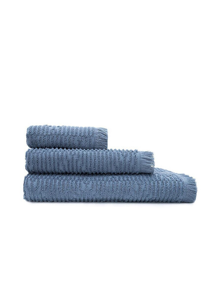 Anisa Bath Towel Set 100% Cotton Combed Jacquard Blue - 1