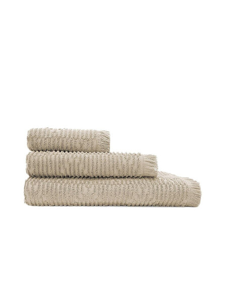 Anisa Bath Towel Set 100% Cotton Jacquard Beige - 11