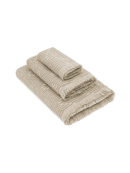 Anisa Bath Towel Set 100% Cotton Jacquard Beige - 8