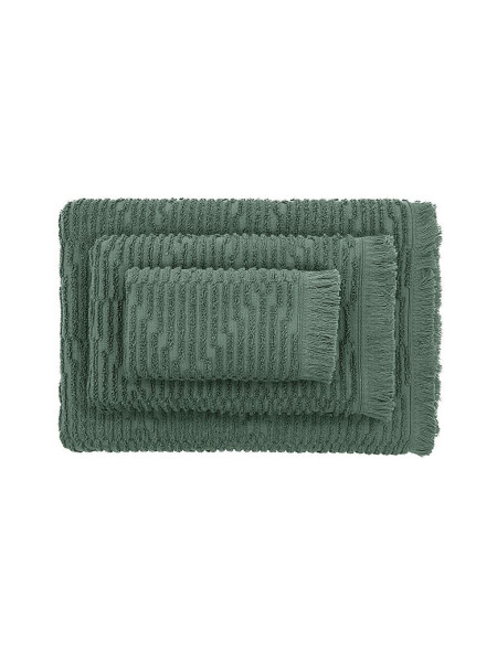 Anisa Bath Towel Set 100% Cotton Jacquard Green - 12