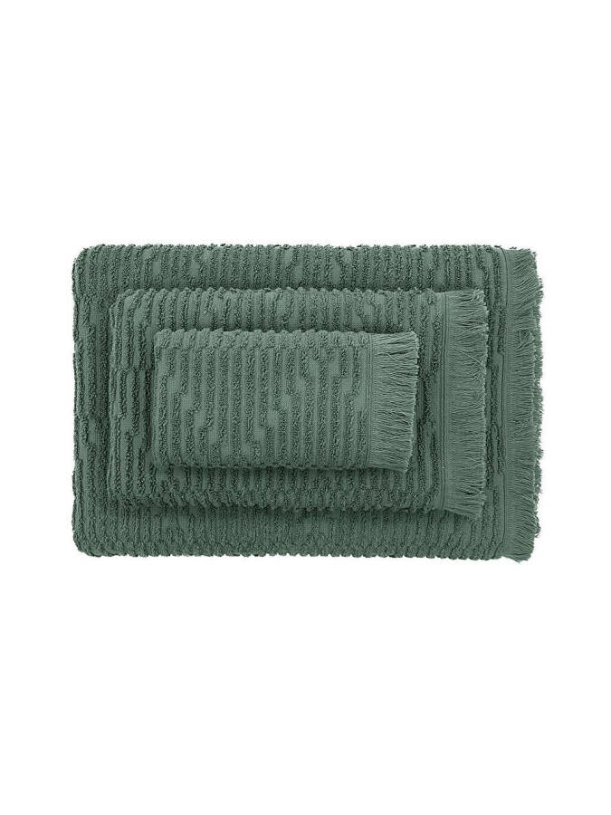 Anisa Bath Towel Set 100% Cotton Jacquard Green - 12