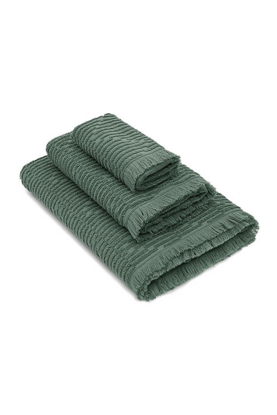 Anisa Bath Towel Set 100% Cotton Jacquard Green - 18