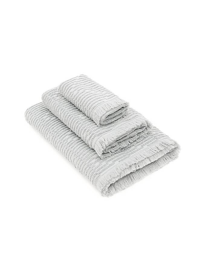 Anisa Bath Towel Set 100% Cotton Jacquard Grey - 13