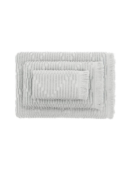 Anisa Bath Towel Set 100% Cotton Jacquard Grey - 7