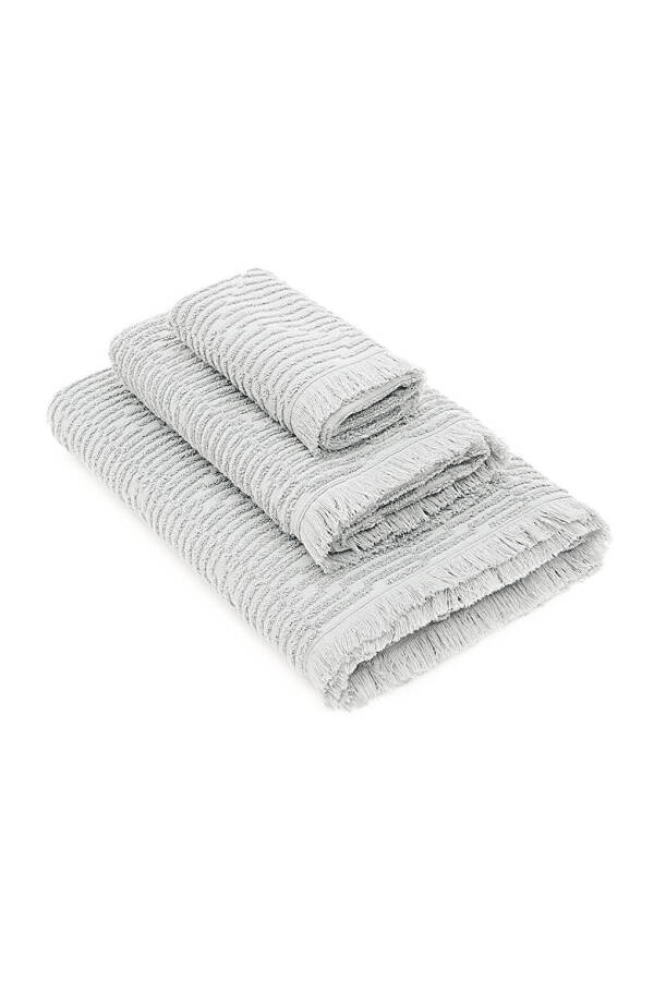 Anisa Bath Towel Set 100% Cotton Jacquard Grey - 18