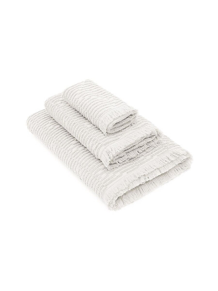 Anisa Bath Towel Set 100% Cotton Terry Jacquard Cream - 13