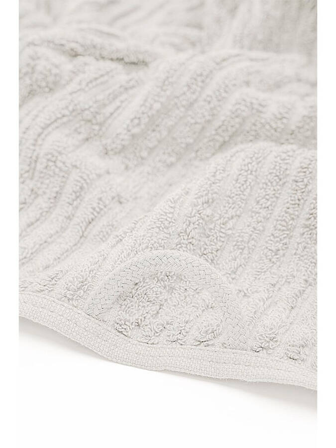 Anisa Bath Towel Set 100% Cotton Terry Jacquard Cream - 15