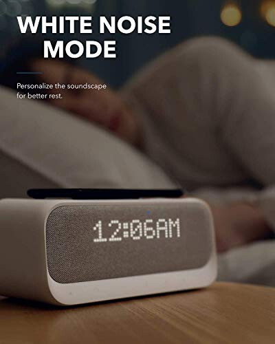 Anker AK-A3300121 Soundcore Wakey Bluetooth Hoparlörler Alarm Saatli, Beyaz - 6