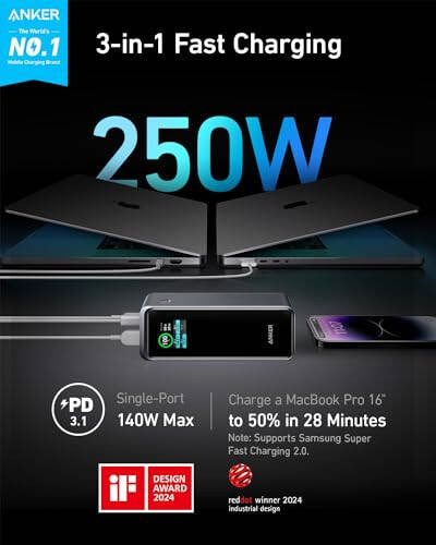 Anker Prime 27K PowerBank Prime 9 600 mA soat 65 Vt Power Bank - 2