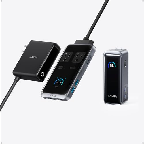 Anker Prime Şarj İstasyonu, 240W Max 8'li USB C Güç Şeridi Anker Prime 9,600mAh 65W Power Bank ile - 1