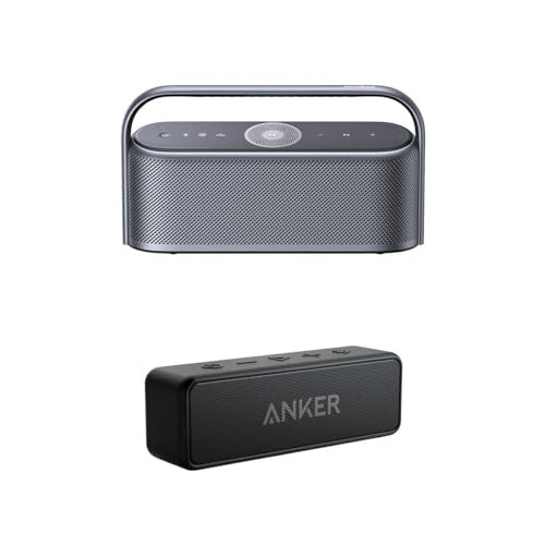 Anker Soundcore 2 Taşınabilir Bluetooth Hoparlör & Soundcore Motion X600 Taşınabilir Bluetooth Hoparlör Kablosuz Yüksek Çözünürlüklü Mekansal Ses, 50W Ses, IPX7 Su Geçirmez, 12 Saat Uzun Çalma Süresi, Pro EQ ile - 1