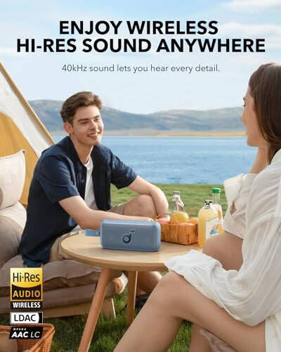 Anker Soundcore Bluetooth Hoparlör & Motion 300 Kablosuz Yüksek Çözünürlüklü Taşınabilir Hoparlör BassUp ile, Akıllı Tune Teknolojisine Sahip Bluetooth Hoparlör, 30W Stereo Ses, 13 Saat Çalma Süresi ve IPX7 Su Geçirmez - Kırmızı - 4