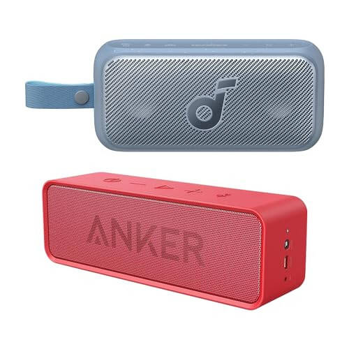 Anker Soundcore Bluetooth Karnay & Motion 300 Simsiz Yuqori Aniqlikdagi Ko'chma Karnay BassUp bilan, SmartTune Texnologiyasiga Ega Bluetooth Karnay, 30Vt Stereo Ovoz, 13 soat Davom Etuvchi Ovoz Chiqarish va IPX7 Suvdan Himoyalangan - Qizil - 1