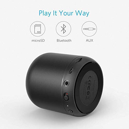 Anker Soundcore Mini, Süper Taşınabilir Bluetooth Hoparlör, 15 Saat Çalma Süresi, 20 Metre Bluetooth Menzili, Geliştirilmiş Bas, Gürültü Önleyici Mikrofon (Yenilenmiş) - 4