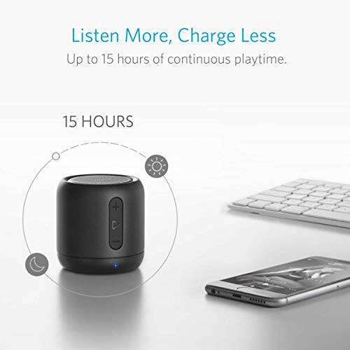 Anker Soundcore Mini, Süper Taşınabilir Bluetooth Hoparlör, 15 Saat Çalma Süresi, 20 Metre Bluetooth Menzili, Geliştirilmiş Bas, Gürültü Önleyici Mikrofon (Yenilenmiş) - 6