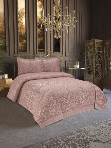 Anna Karina 3 Piece Double Bedspread Royal Powder - 3