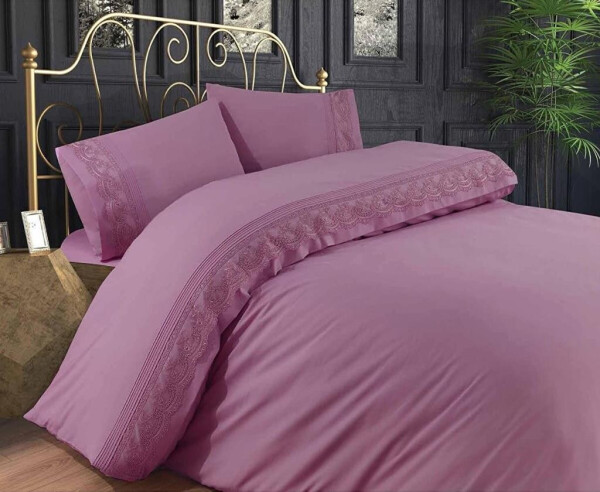 Anna Karina Brode Ranforce Double Bed Duvet Set Lotus Purple - 1