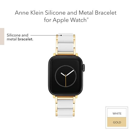 Anne Klein Apple Watch uchun kauchukdan yasalgan moda bilaguzuk, xavfsiz, soziladigan, Apple Watchning almashtiriladigan tasmasi, ko'pchilik bilaklarga mos keladi - 4