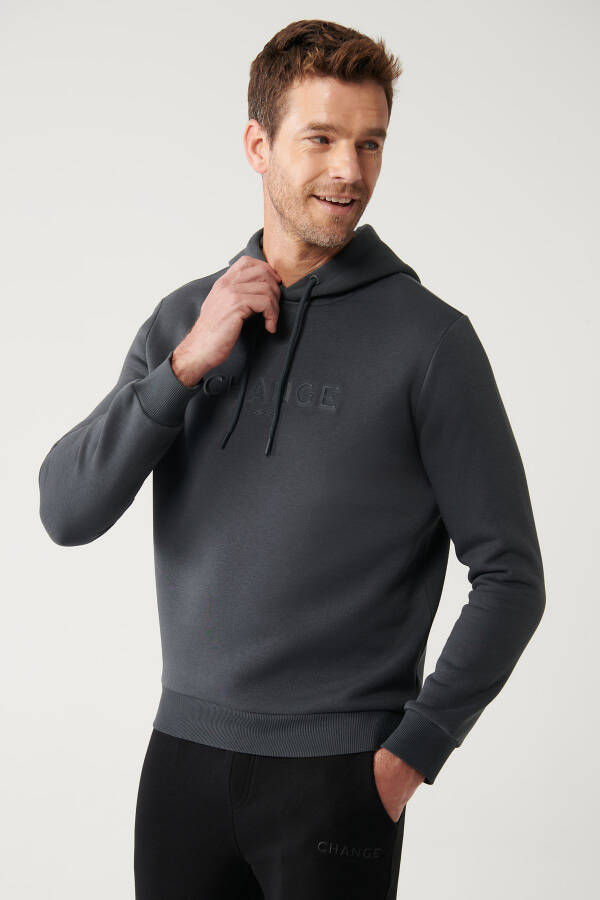 Anthracite Hooded Sweatshirt - 1