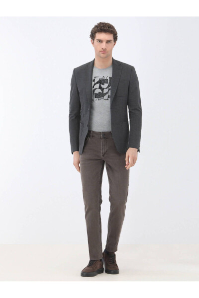 Anthracite Plain Modern Fit Jacket - 6