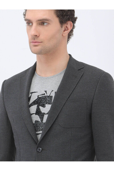 Anthracite Plain Modern Fit Jacket - 8